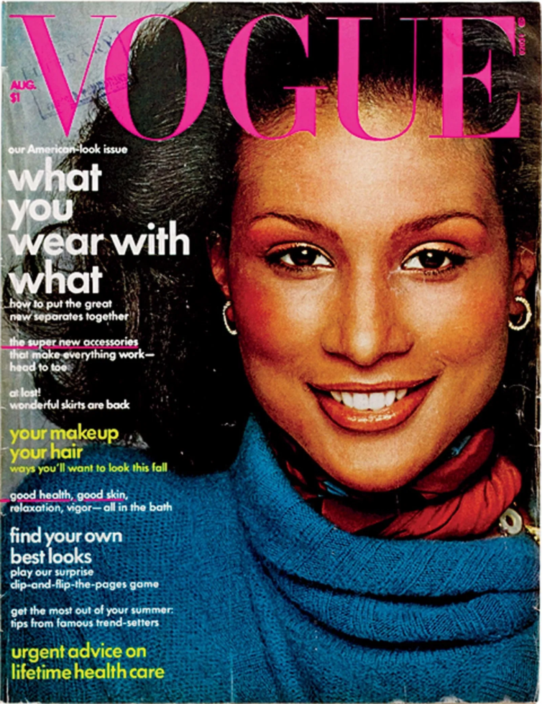Primeira modelos Negra a estrelar uma capa da revista Vogue 